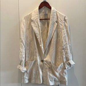 A new day/target Striped Blazer with Pockets